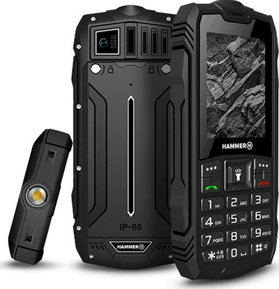 Телефон myPhone Hammer Rock, Dual SIM, екран 2.4", црн