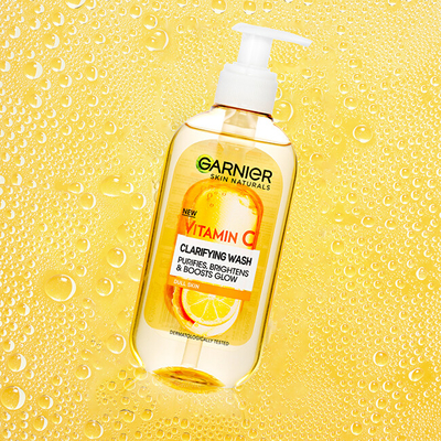 Garnier Skin Naturals Vitamin C Clarifying Wash, 200 ml