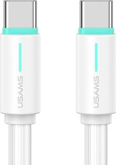 Kабел USB-C во USB-C Usams YU Series SJ734, 1 m, 60W, бела