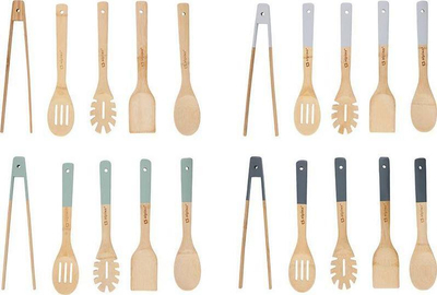 Set veglash kuzhine Alpina, bambu, 5 copë, 30 cm, natyrale