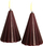 Set dekor bredh për Krishtlindje OYOY Laura, 2 copë, 5.7 x 8cm, burgundy