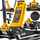 Krik hidraulik JCB TZ84007, 3.5 ton, profil i ulët, verdh e zi