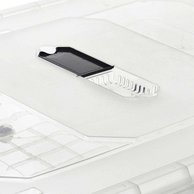 Kuti ruajtjeje Orion me kapak, 55L, transparente