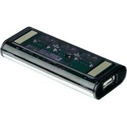 Hub USB ATEN UH-284, me 4 porta USB 2.0, për tavolinë, ngjyrë e zezë