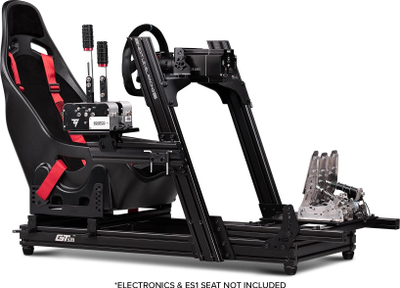 Sim Racing Cockpit për lojëra, strukturë e fortë, ngjyrë e zezë