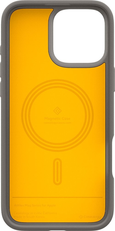 Mbrojtëse telefoni Spigen Caseology Athlex MagSafe, për iPhone 16 Pro, gri