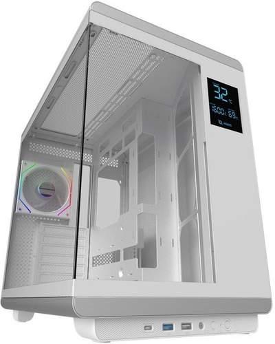 Kasa kompjuteri Azza Draco White, ATX Mid Tower, ARGB, e bardhë