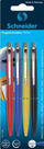 Set stilolapsa ballpoint Schneider, mekanizëm me buton, majë M, bojë blu