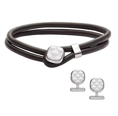 Set për meshkuj Emporio Armani EGS3151SET, byzylyk + mansheta