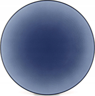 Pjatë e sheshtë Revol Equinoxe, 28 cm, porcelan, blu Cirrus