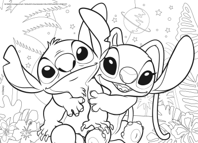 Puzzle Lisciani Lilo &amp; Stitch, 24 copa, 35 x 25 cm, shumëngjyrësh