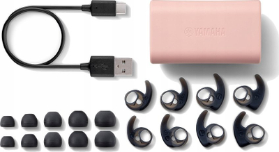 Kufje wireless in ear Yamaha TW-ES5A, True Sound, me kuti kariku, rozë
