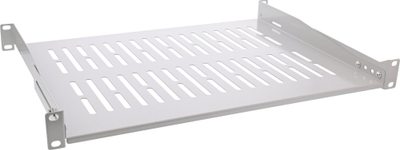 Raft rack InLine 19", 350mm, 50kg, gri RAL 7035