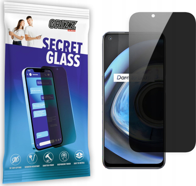 Xham mbrojtës privat Realme Q3 5G Grizz SecretGlass, për ekran, që ruan privatësinë, transparent