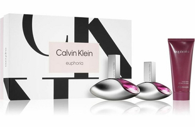 Set Calvin Klein Euphoria - Eau de Parfum 100 ml + losion trupi 30 ml + Eau de Parfum 30 ml