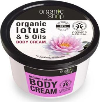 Krem për trup Indian Lotos nga Organic Shop, 250 ml