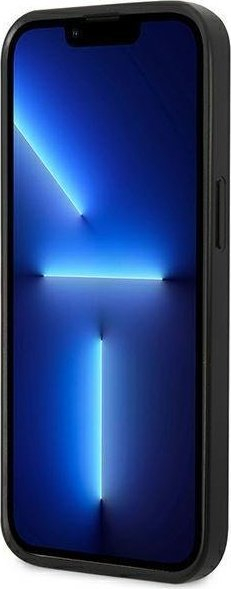 Држач за телефон US Polo Assn за iPhone 14 Pro Max 6.7", синтетичка кожа со шевови, темно сина