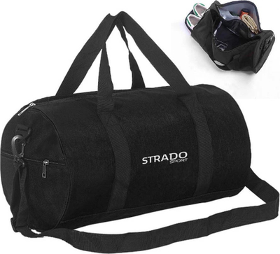 Çantë sportive Strado Sports, 25L, me ndarje për atlete, e zezë