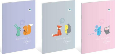 Fletore Interdruk color B&B Kids, 10 copë, 32 fletë A4, me vija, shumëngjyrëshe