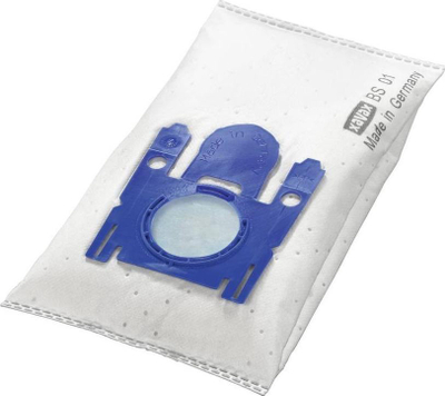 Qese fshese me korrent Xavax BS 01, material me shumë shtresa, lidhje plastike blu, e bardhë