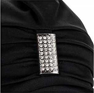 Kapuç noti Fashy 3498 për gra, me stras, one size, i zi