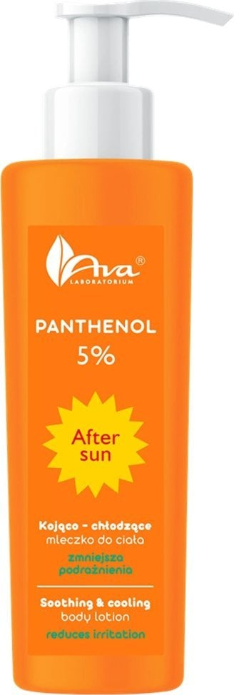Qumësht trupi pas diellit Ava Laboratorium Panthenol 5%, qetësues dhe ftohës, 200 ml