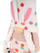 Figurinë për zbukurim Saska Gnome Bunny, 25cm, për pranverë dhe Pashkë, shumëngjyrëshe