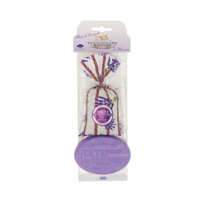Set dhurate Le Chatelard (Qese Lavande 18 g + Sapun me aromë lavande 100 g)