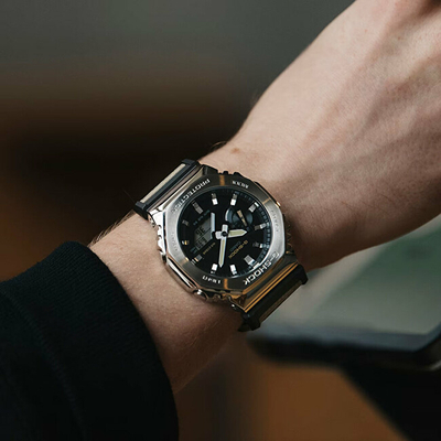 Orë për meshkuj Casio G-Shock Classic GM-2100C-5AER (619), bezhë