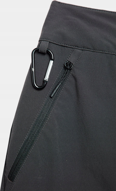 Fustan trekking për goca 4F 4FSS23TFSKF005, 2 në 1 me shorce, teknologji 4F Dry, gri