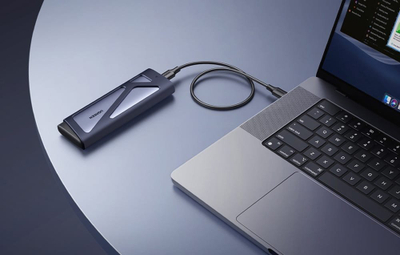 Kутија за надворешен диск UGREEN за SSD M.2 NVMe SATA, USB 3.2 Gen 2 10 Gbps, сива
