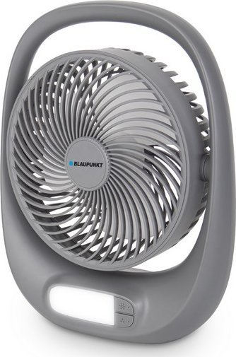 Ventilator portativ Blaupunkt APF301, me bateri që karikohet me USB, 3 shpejtësi, gri