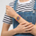 Orë për femra SWATCH Shades of Neon SO28J700, rozë/verdhë