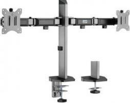 Mbajtës monitori Ergo Office ER-449, 2 monitorë 17"-32", montim në tavolinë, i zi