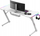 Tavolinë gaming Huzaro Hero 3.3, 140x60cm, RGB, e bardhë