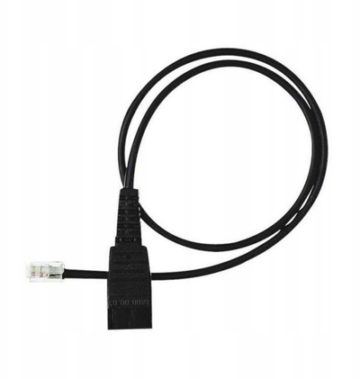 Kabllo adapteri Yealink QD RJ9-CORD, QD në RJ9, për kufje Yealink, i zi