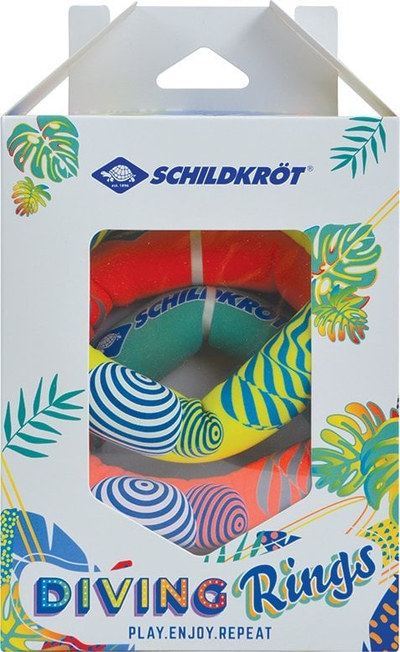 Set unaza zhytjeje SCHILDKRÖT Neoprene Diving Ring, set me 3 copë, shumëngjyrëshe
