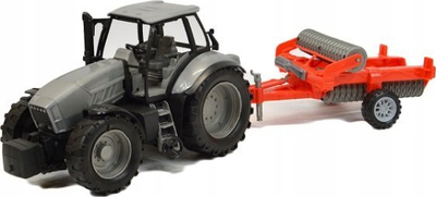 Lodër traktor me disk kultivues Pegaz Toys, plastikë e fortë, për kalamaj 3+