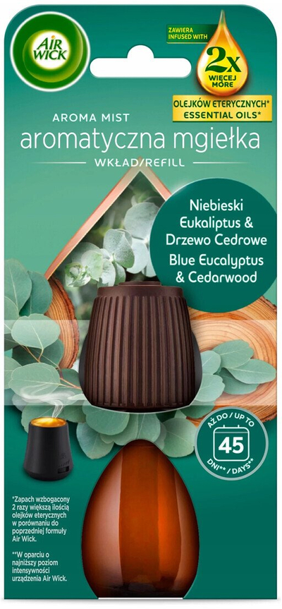 Refill aromatizues Air Wick Aromatic Mist Blue Eucalyptus Cedarwood, 20ml