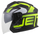 Helmetë moto Cassida Jet Tech 2.0 RoTo, polikarbonat, vizor i gjatë, e zezë mat verdhë fluo e bardhë