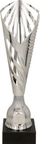 Kupë sportive, 32 cm, 6.8 x 2.4 cm, e argjendtë