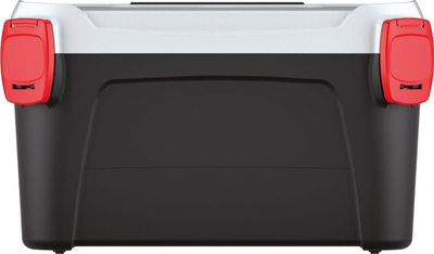 Kuti veglash SMART, plastike, 38x23.4x22.5 cm, e zezë me kapak gri