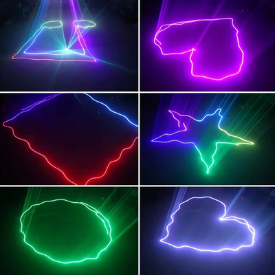 Projektor lazer Light4Me Laser RGB Geometric, 500mW, DMX, i zi