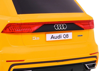 Makina elektrike për fëmijë Audi Q8 LIFT, 109x66x55cm, 12V, e verdhë