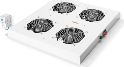 Njësi ventilatori çatie ROLINE Roof Fan Unit 4, për kabinet 19", 4 ventilatorë, gri