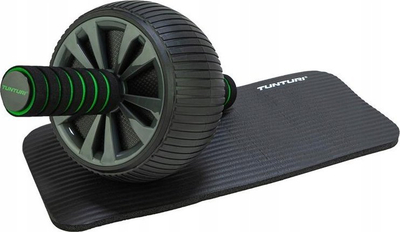 Rrotë barku Tunturi Abdominal Trainer Pro Deluxe, 16 cm, me tapet, e zezë