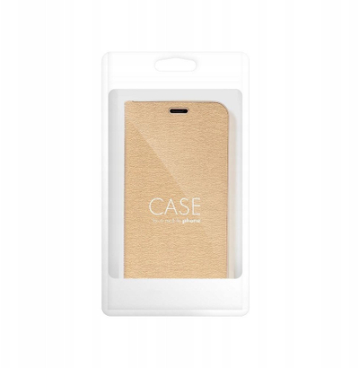 Mbrojtëse libri Luna Book Gold për Xiaomi Redmi 14C, portofol, e artë