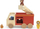 Lodër kamion zjarrfikës Tooky Toy Wooden Fire Truck, druri, me ngjyra