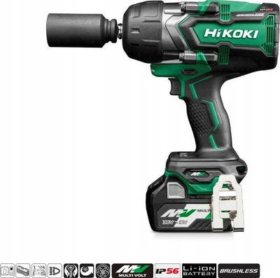 Çelës goditës me bateri Hikoki WR36DG, 1/2", 1400 Nm, 36V, i zi