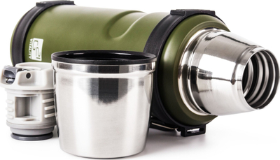Termus G21 Thermo Bottle, 1000 ml, çelik inox, jeshile khaki